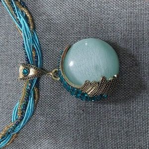 Bohemian Turquoise Beaded Necklace